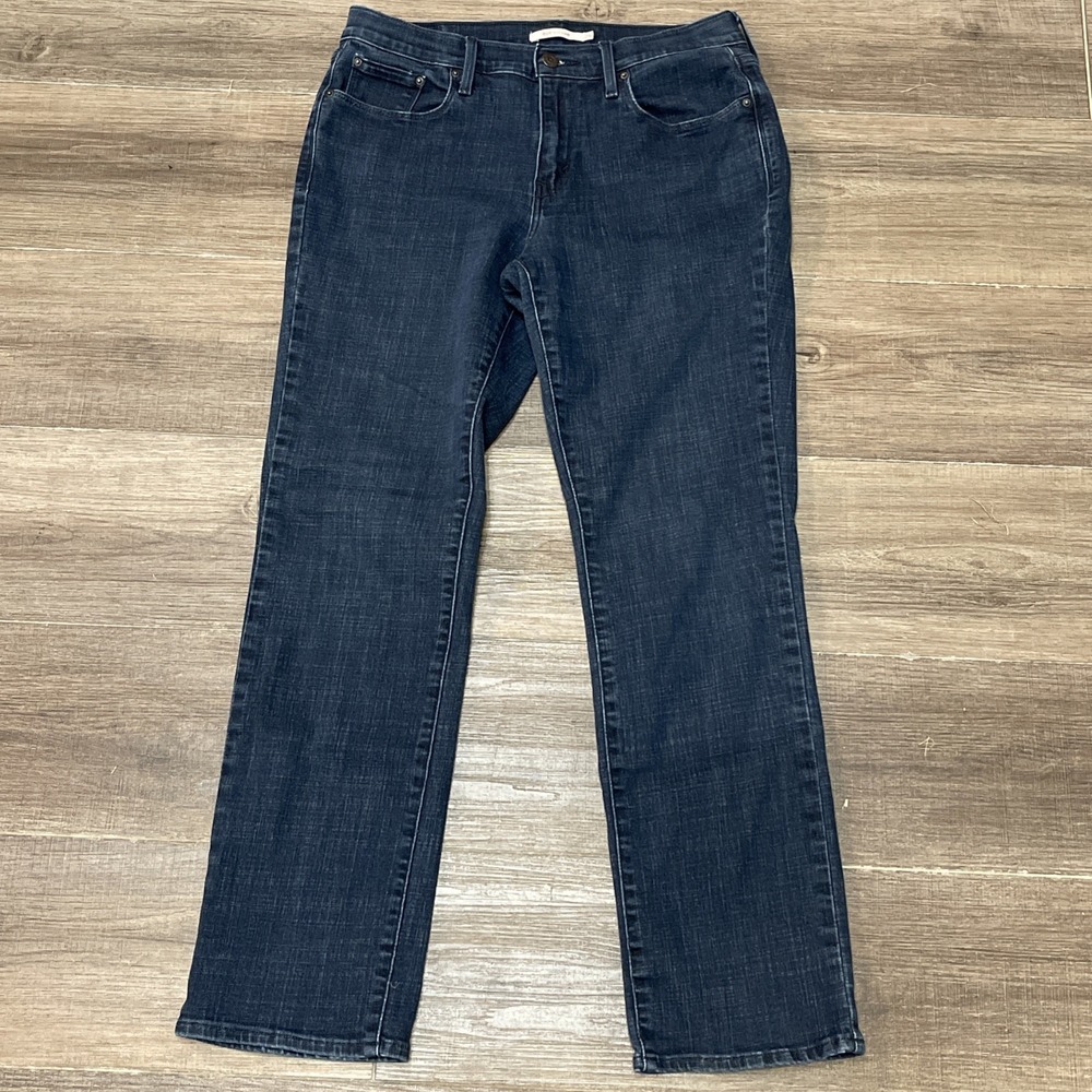 Levi's Women's 505 Straight Leg Stretch Jeans Dark Wash  29